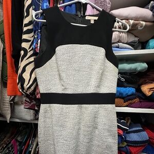 Banana republic tweed and black dress